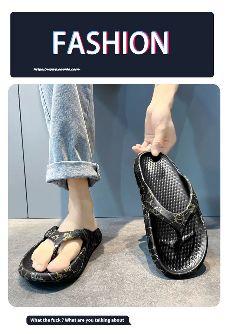 Slippers Men's 2024 Summer New Fashionable All-match Outwear Flip-flops Men's Casual Outdoor Beach Shoes — feature 1