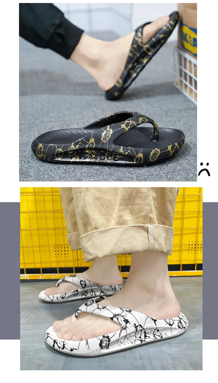 Slippers Men's 2024 Summer New Fashionable All-match Outwear Flip-flops Men's Casual Outdoor Beach Shoes — feature 11