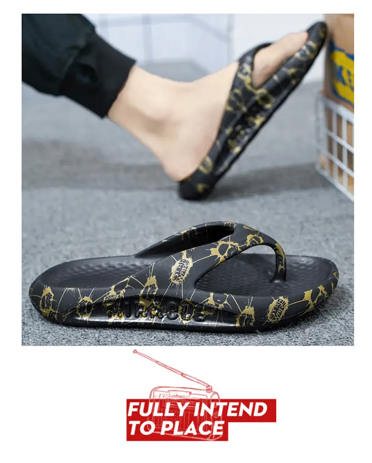 Slippers Men's 2024 Summer New Fashionable All-match Outwear Flip-flops Men's Casual Outdoor Beach Shoes — feature 5