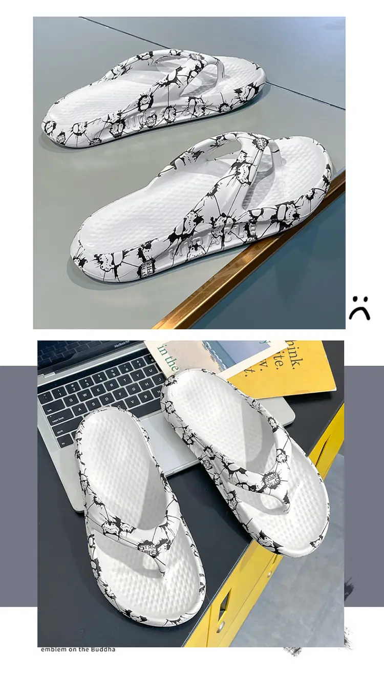 Slippers Men's 2024 Summer New Fashionable All-match Outwear Flip-flops Men's Casual Outdoor Beach Shoes — feature 6