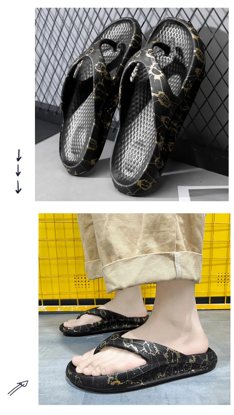 Slippers Men's 2024 Summer New Fashionable All-match Outwear Flip-flops Men's Casual Outdoor Beach Shoes — feature 7