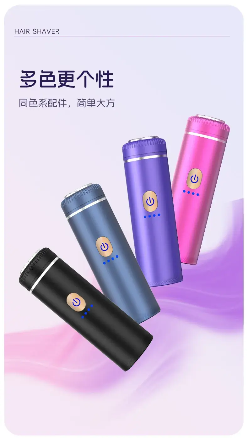 Women's Purple USB-C Hair Trimmer with 2h Charge — feature 18