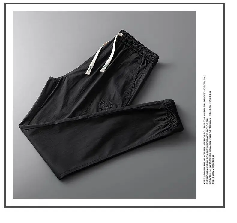 Men's Slim Fit Olive Green Sweatpants with White Sneakers — feature 18