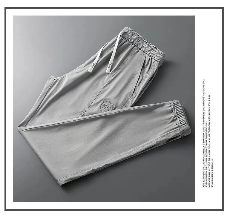Men's Slim Fit Olive Green Sweatpants with White Sneakers — feature 9