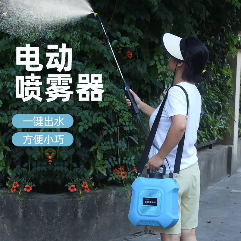 Rechargeable Electric Watching Pot Household Car Wash Pumping Gardening Shower Water Gun Disinfection Sprayer with Bucket