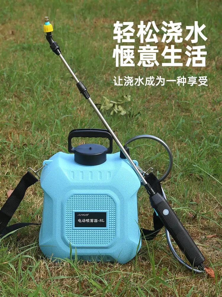 Rechargeable Electric Watching Pot Household Car Wash Pumping Gardening Shower Water Gun Disinfection Sprayer with Bucket — feature 7