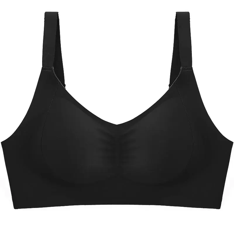 Black Underwire Full Cup Bra Adjustable Strap - Image 5
