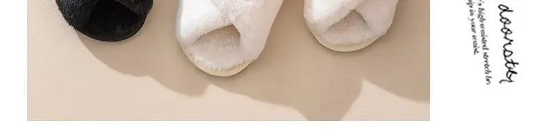Plush slippers women IDO pearl wedding bachelor party fluffy slippers cross-border bridal cross-cotton slippers explosions — feature 13