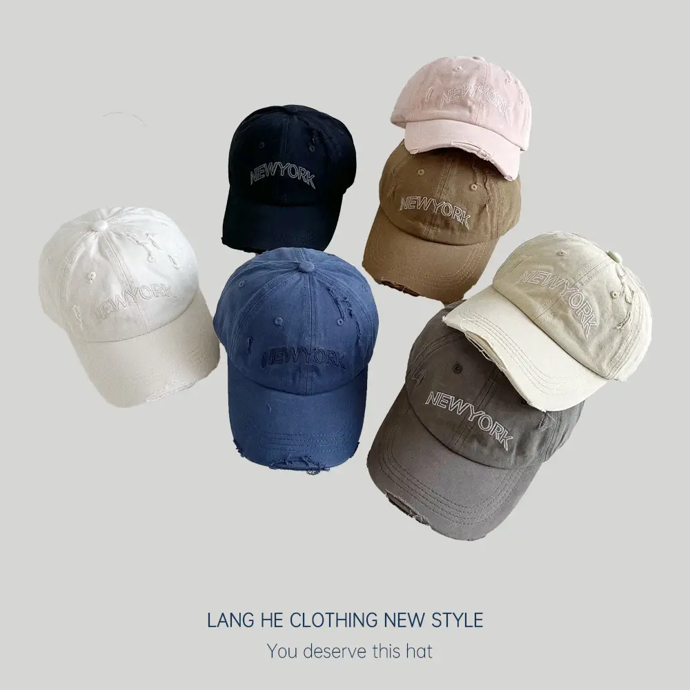 New York Letter Embroidered Baseball Cap for Boys Girls - Image 9