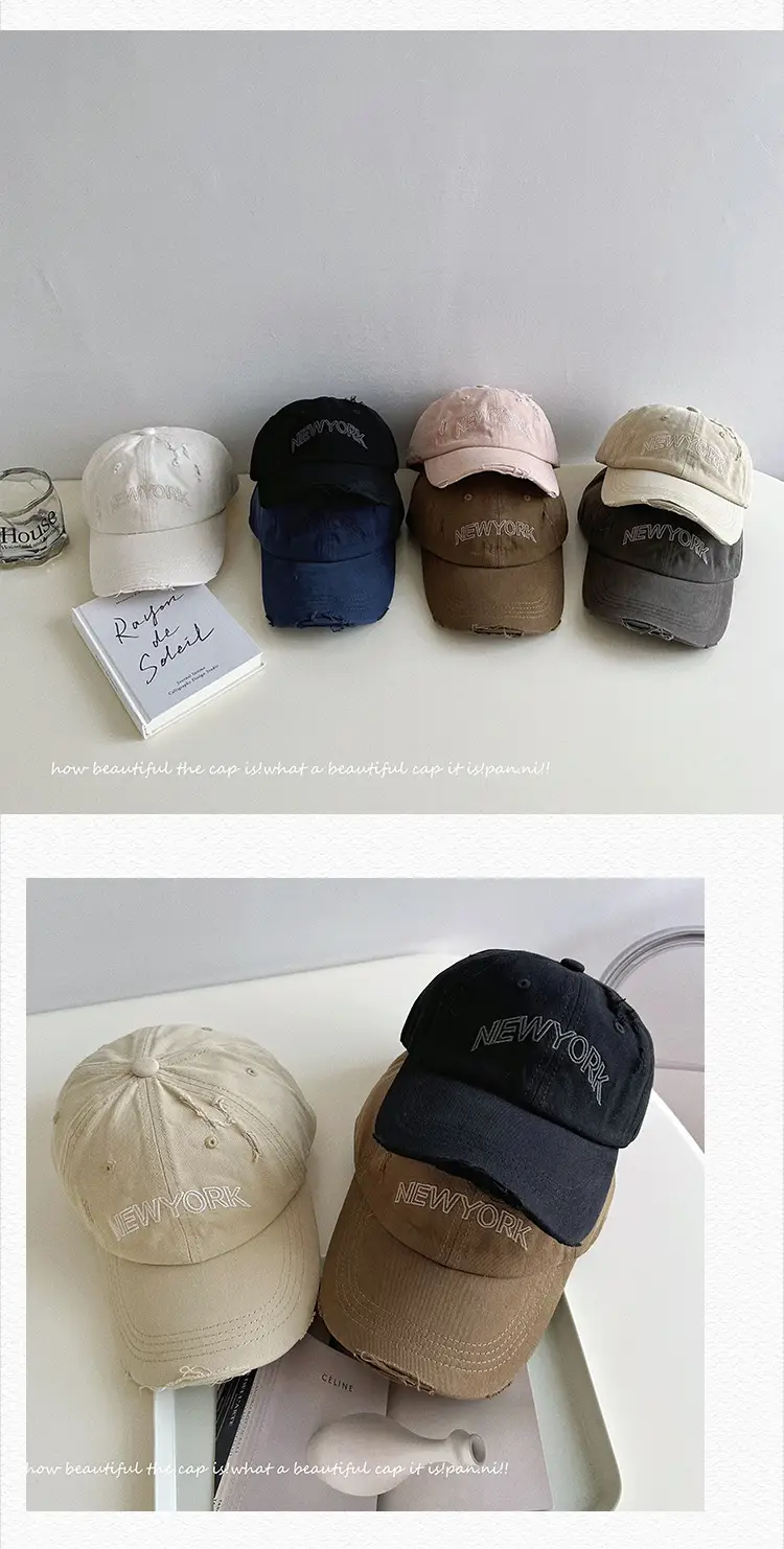 New York Letter Embroidered Baseball Cap for Boys Girls — feature 25