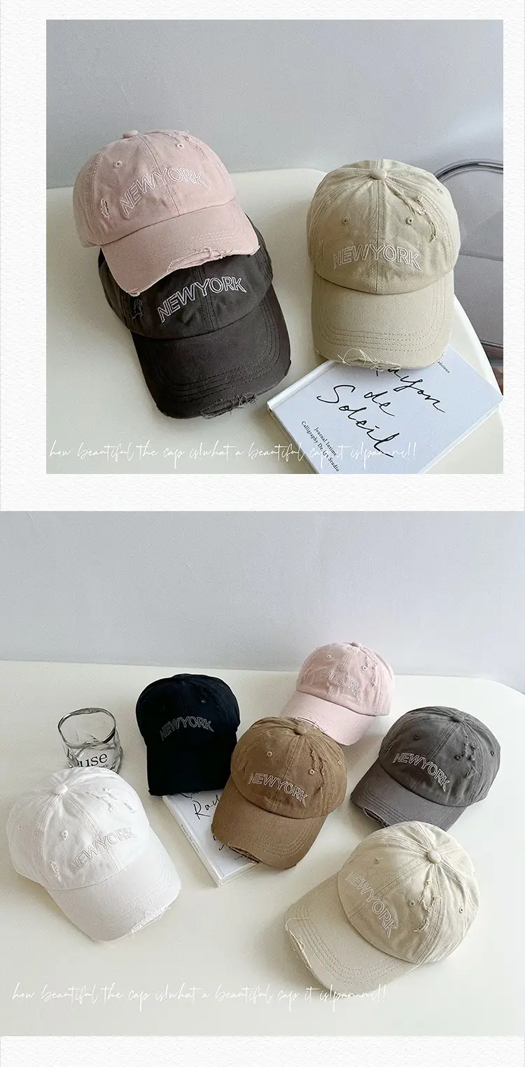 New York Letter Embroidered Baseball Cap for Boys Girls — feature 26