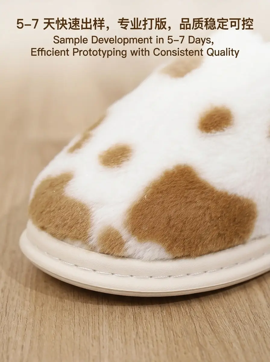 Slippers for Home Use, Non-Slip Cotton Slippers for Women, Fleece-Lined, Warm, Thick-Soled, Winter, Unisex, Cross-Border Non-Slip Home Slippers — feature 4