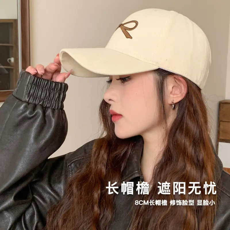 Women's New Big Head Baseball Cap with Wide Brim - Image 9