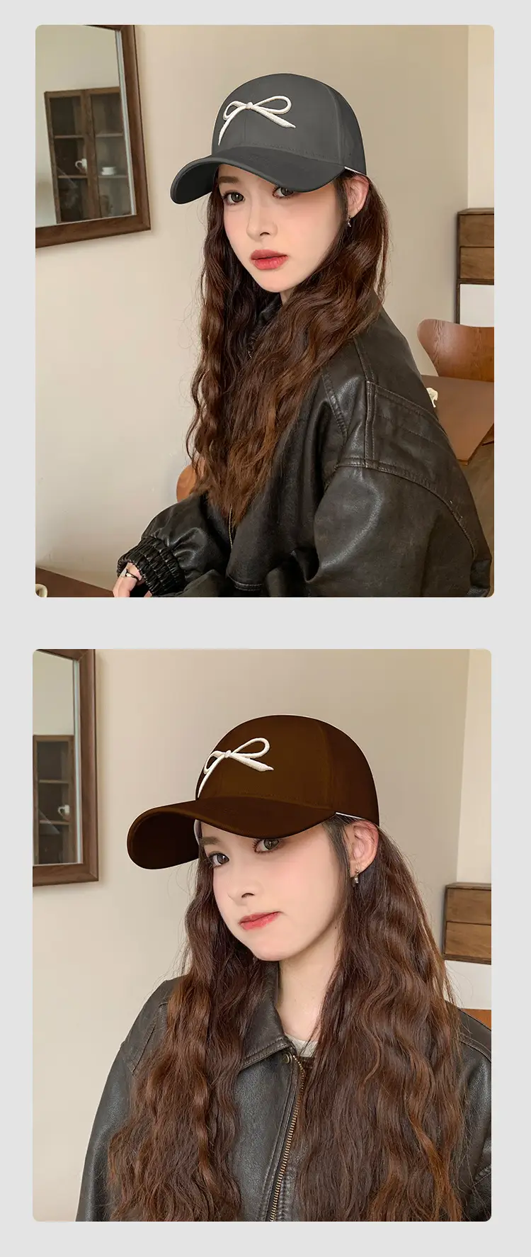 Women's New Big Head Baseball Cap with Wide Brim — feature 10
