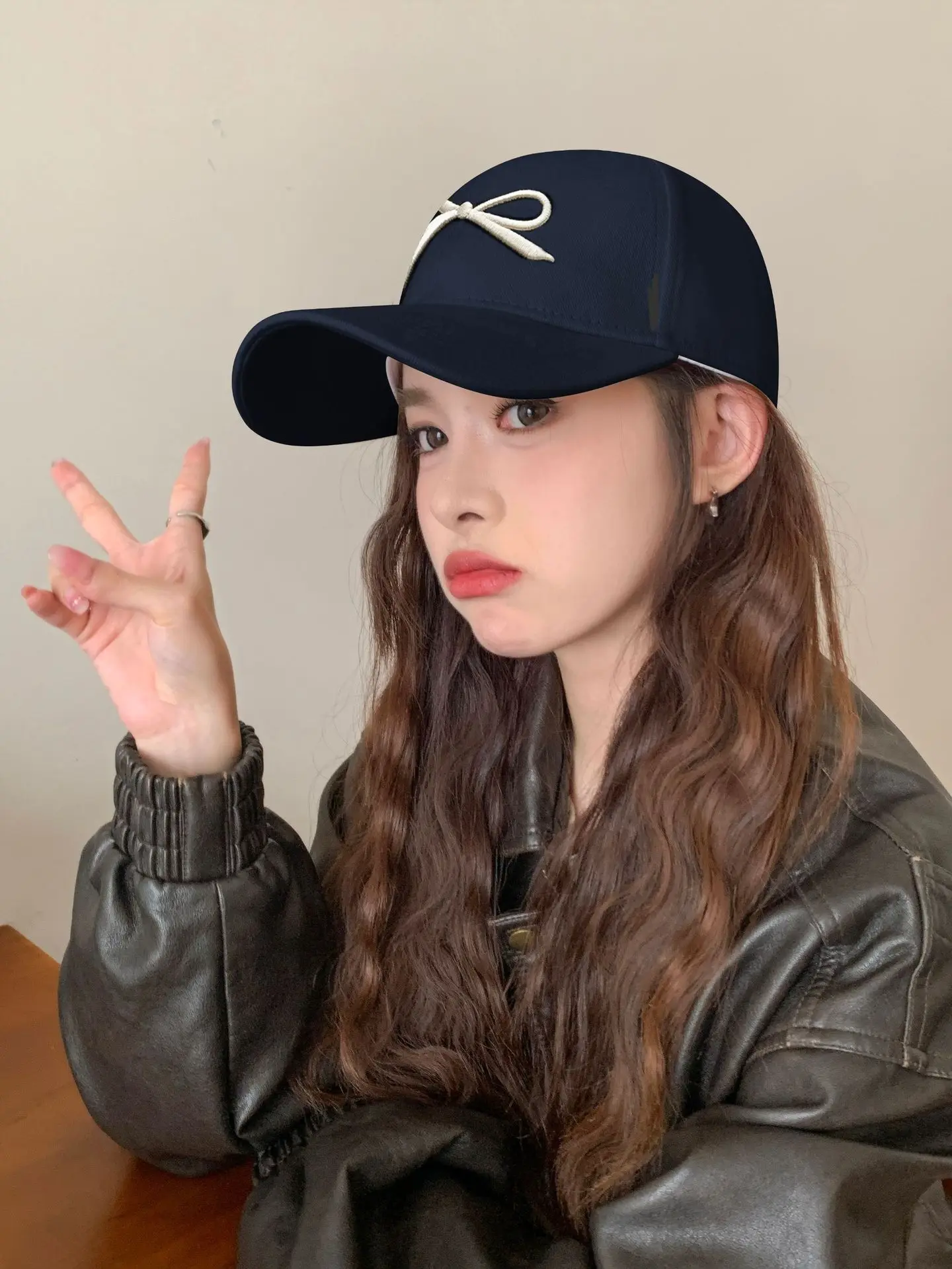 Women's New Big Head Baseball Cap with Wide Brim - Image 3