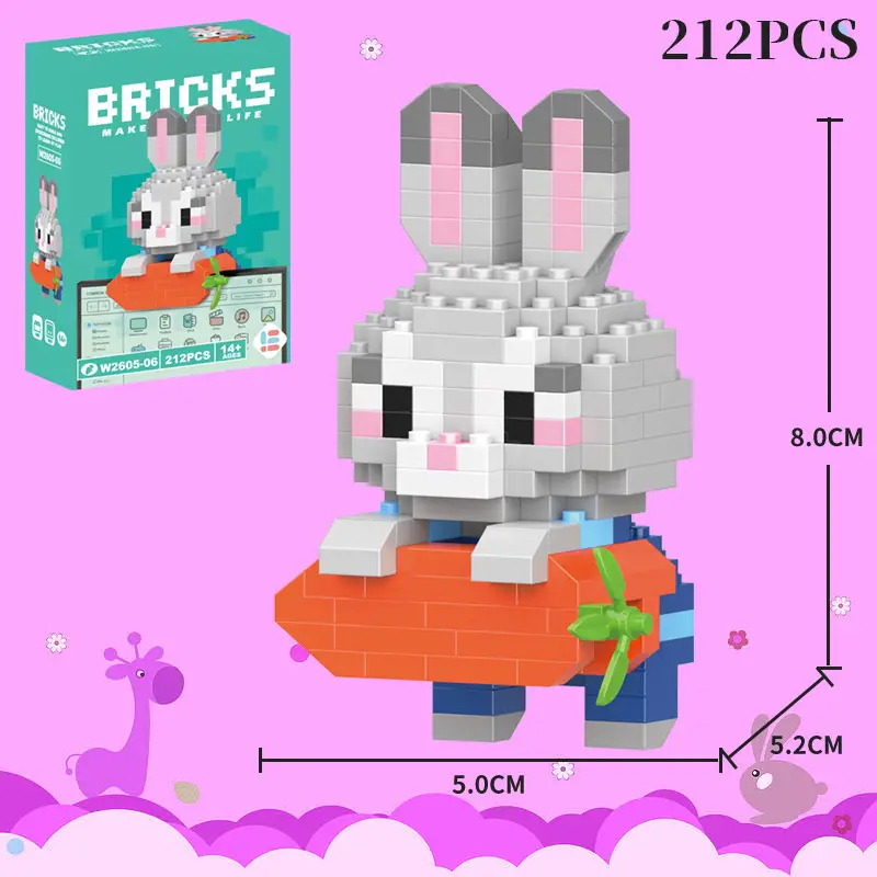 Children's Toys Compatible with Lego Cartoon Doll Puzzle Assembled Building Blocks Model Ornaments Stall Blind Box Gift Wholesale — feature 13