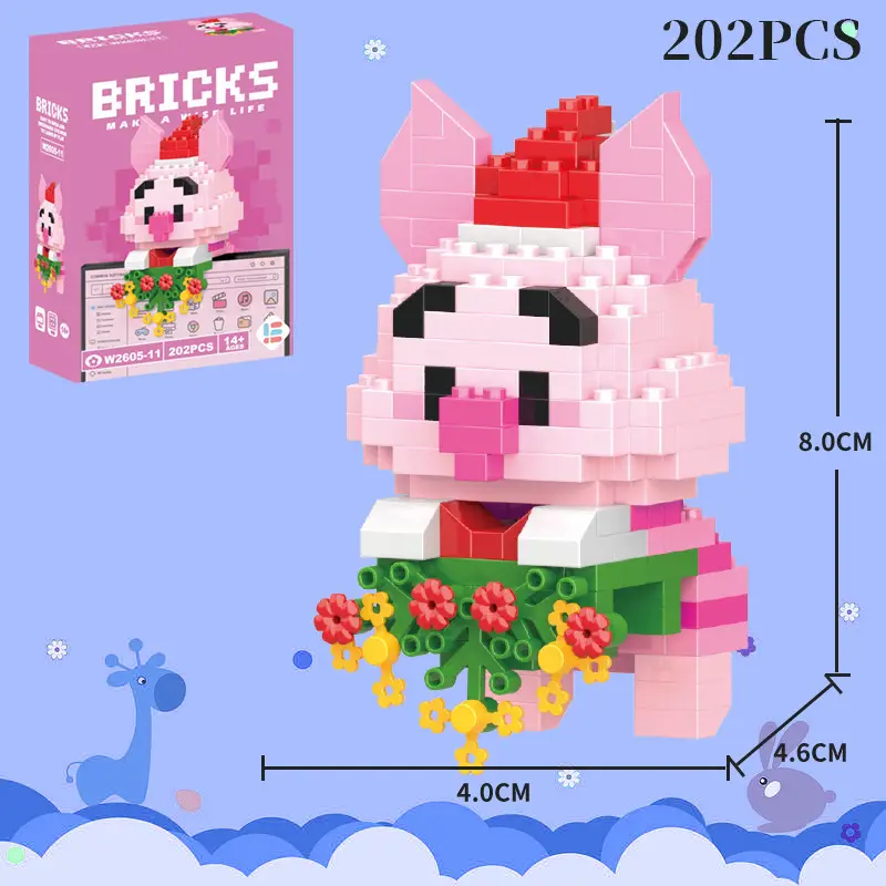 Children's Toys Compatible with Lego Cartoon Doll Puzzle Assembled Building Blocks Model Ornaments Stall Blind Box Gift Wholesale — feature 15