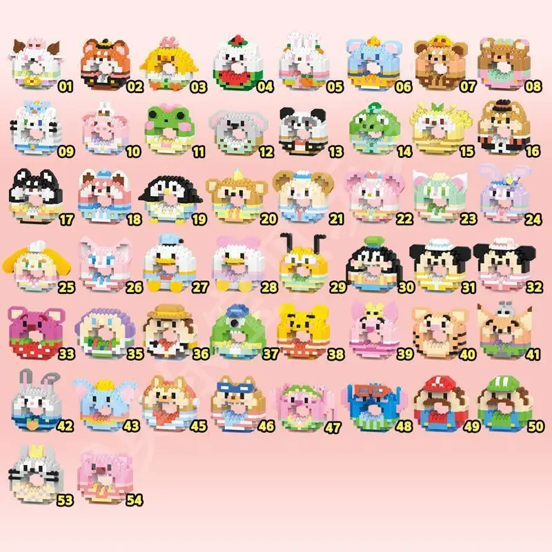 Children's Toys Compatible with Lego Cartoon Doll Puzzle Assembled Building Blocks Model Ornaments Stall Blind Box Gift Wholesale