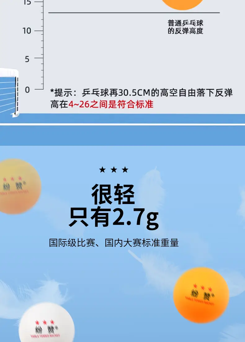 Wholesale fen praise Samsung 40 new material table tennis high elasticity resistant to play professional competition training seamless table tennis — feature 13