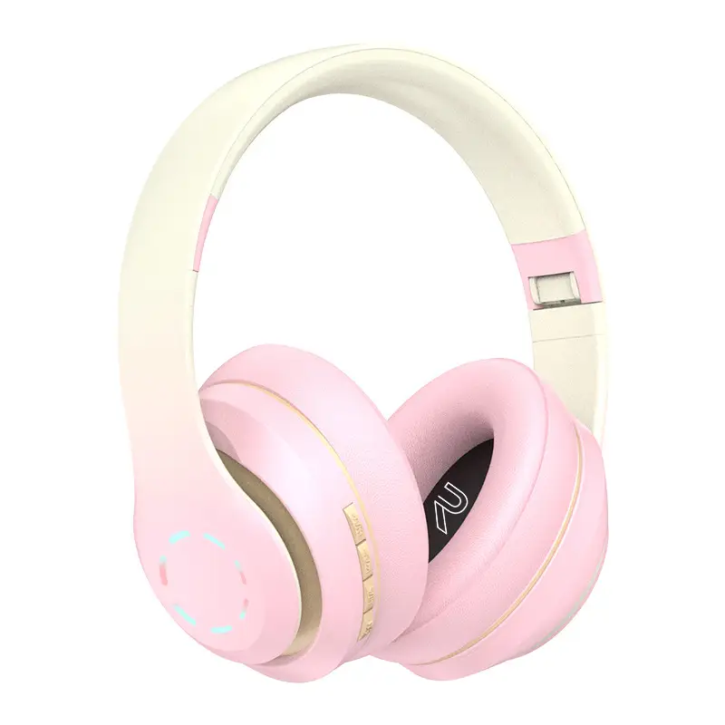 Bluetooth Headphones Gradient Color Wireless 3D Bass