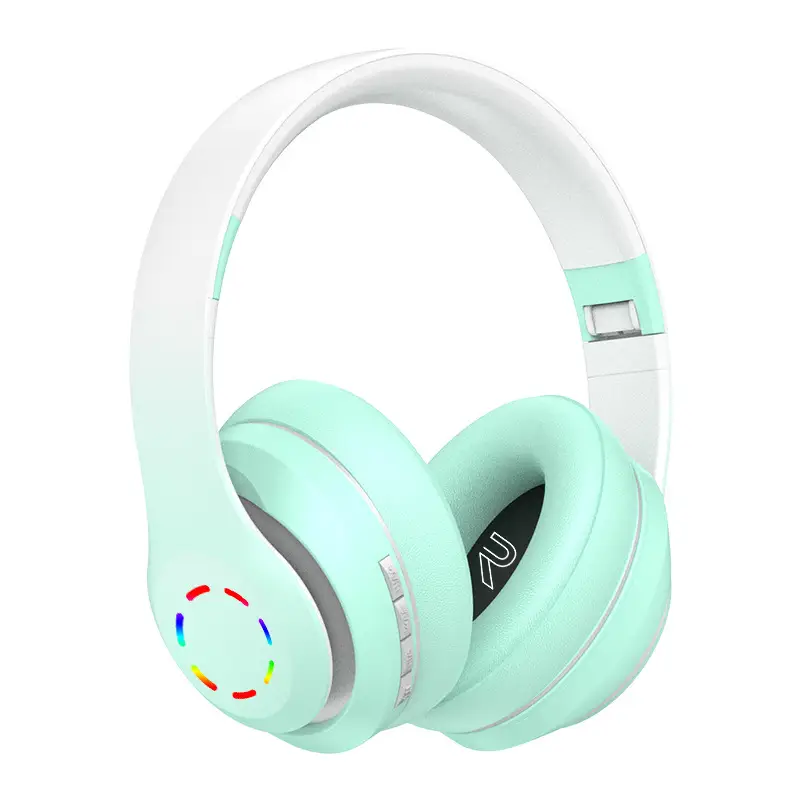 Bluetooth Headphones Gradient Color Wireless 3D Bass - Image 4