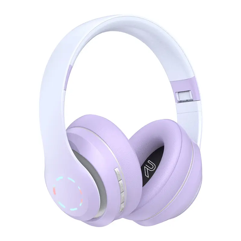 Bluetooth Headphones Gradient Color Wireless 3D Bass - Image 5