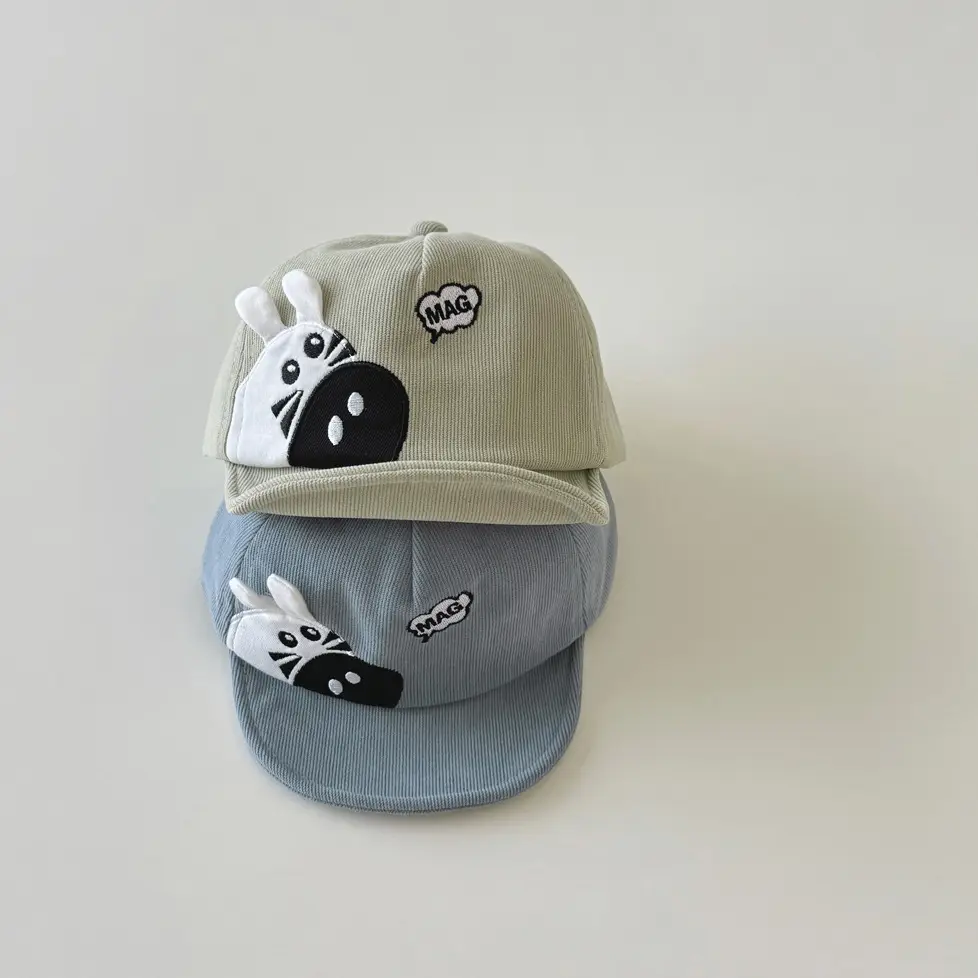 Autumn Cartoon Cap Blue Soft Bristle Base