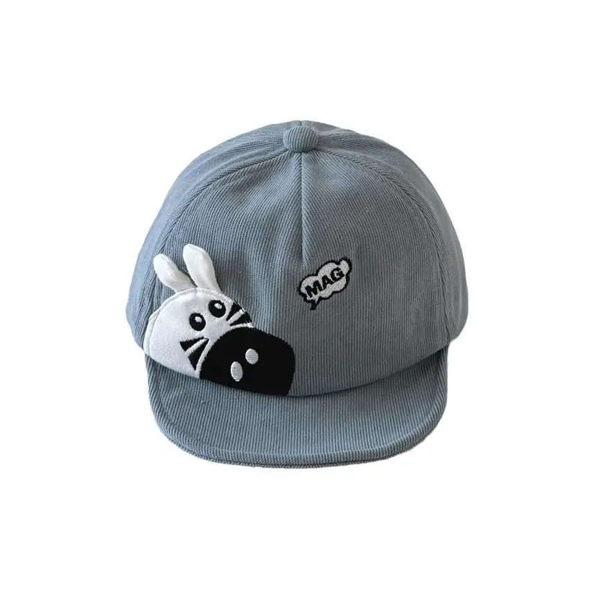 Autumn Cartoon Cap Blue Soft Bristle Base