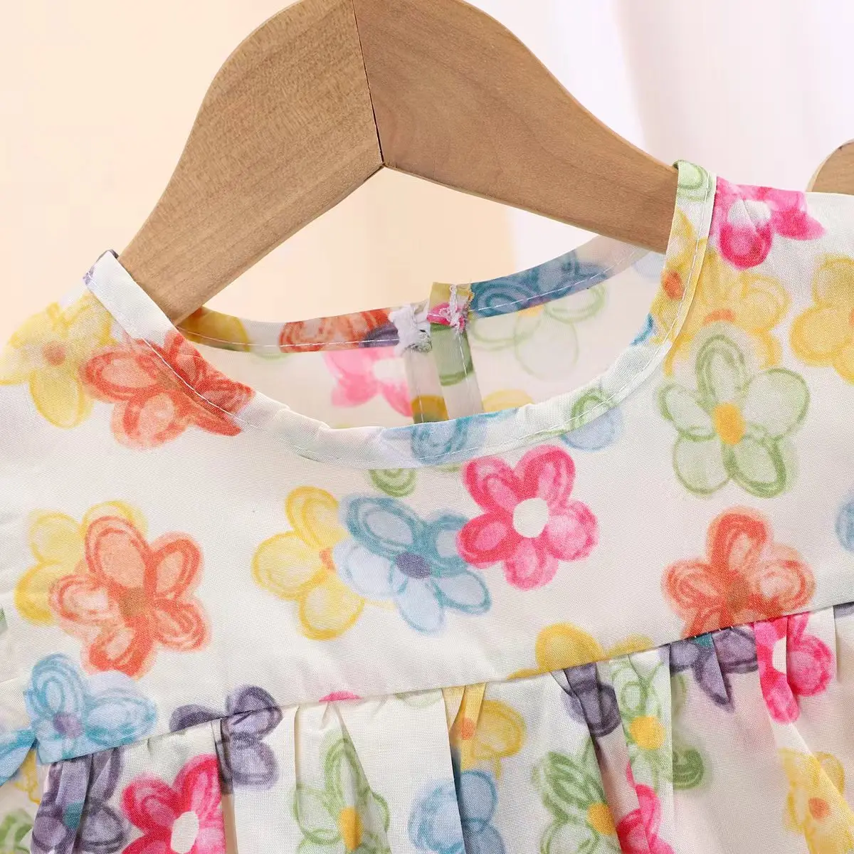 Children Cotton Floral T-Shirt Shorts Suit Summer — feature 3