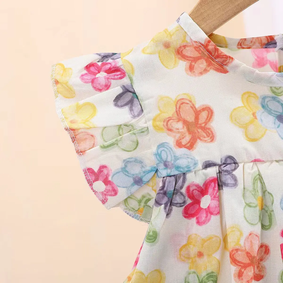 Children Cotton Floral T-Shirt Shorts Suit Summer — feature 4