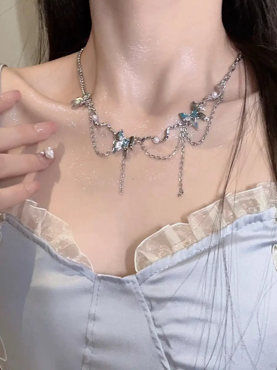 Light Luxury Flower Tassel Necklace Niche Design — feature 5