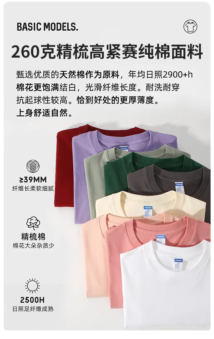 Men's Lavender Cotton Round Neck T-Shirt Small Off-Shoulder — feature 5