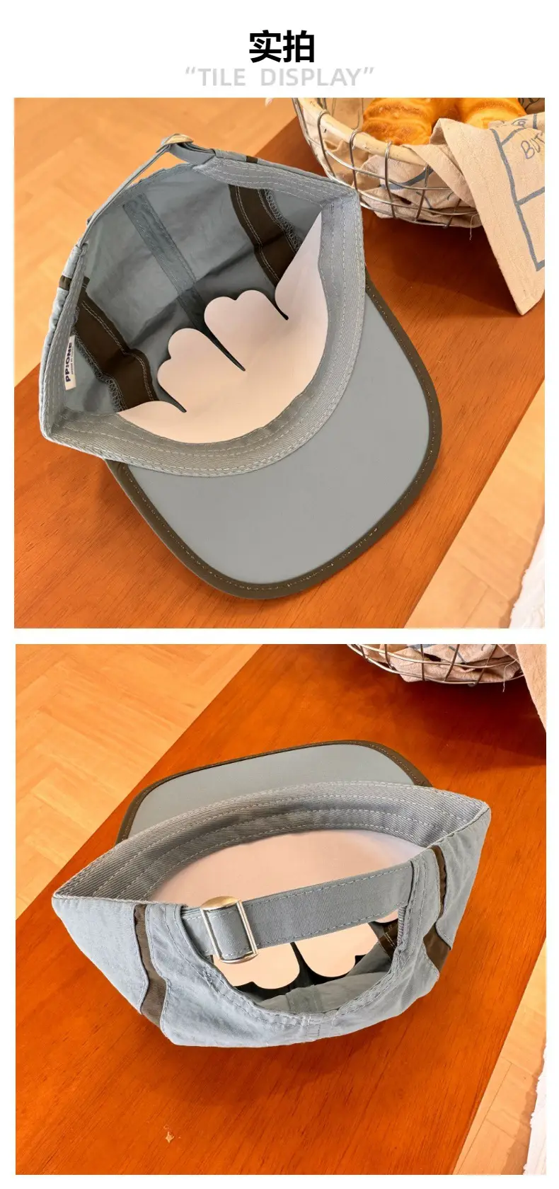 Men Women Summer Thin Baseball Cap Small Black Orange — feature 5