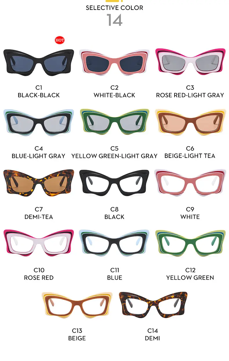 New Fashion Large Frame Sunglasses with UV400 Protection β feature 12