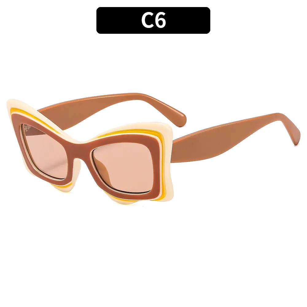 New Fashion Large Frame Sunglasses with UV400 Protection - Image 3