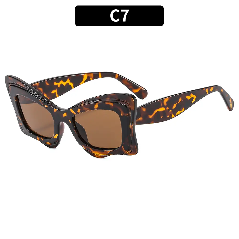New Fashion Large Frame Sunglasses with UV400 Protection - Image 4