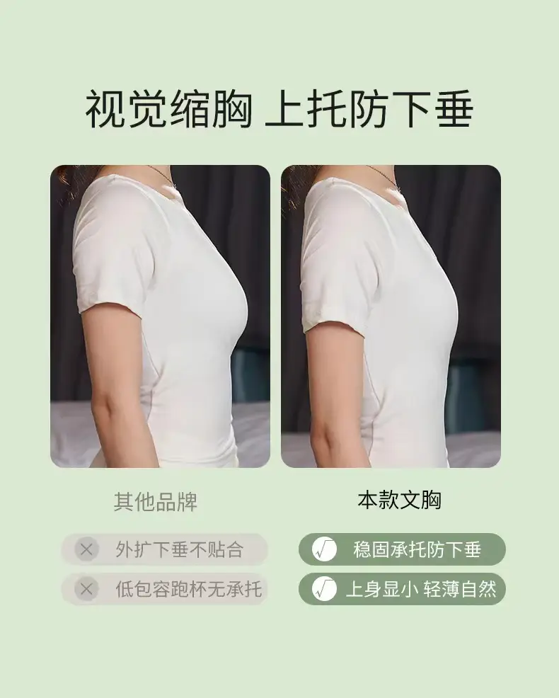 Traceless Underwear Women Large Chest Small Gather-up — feature 14