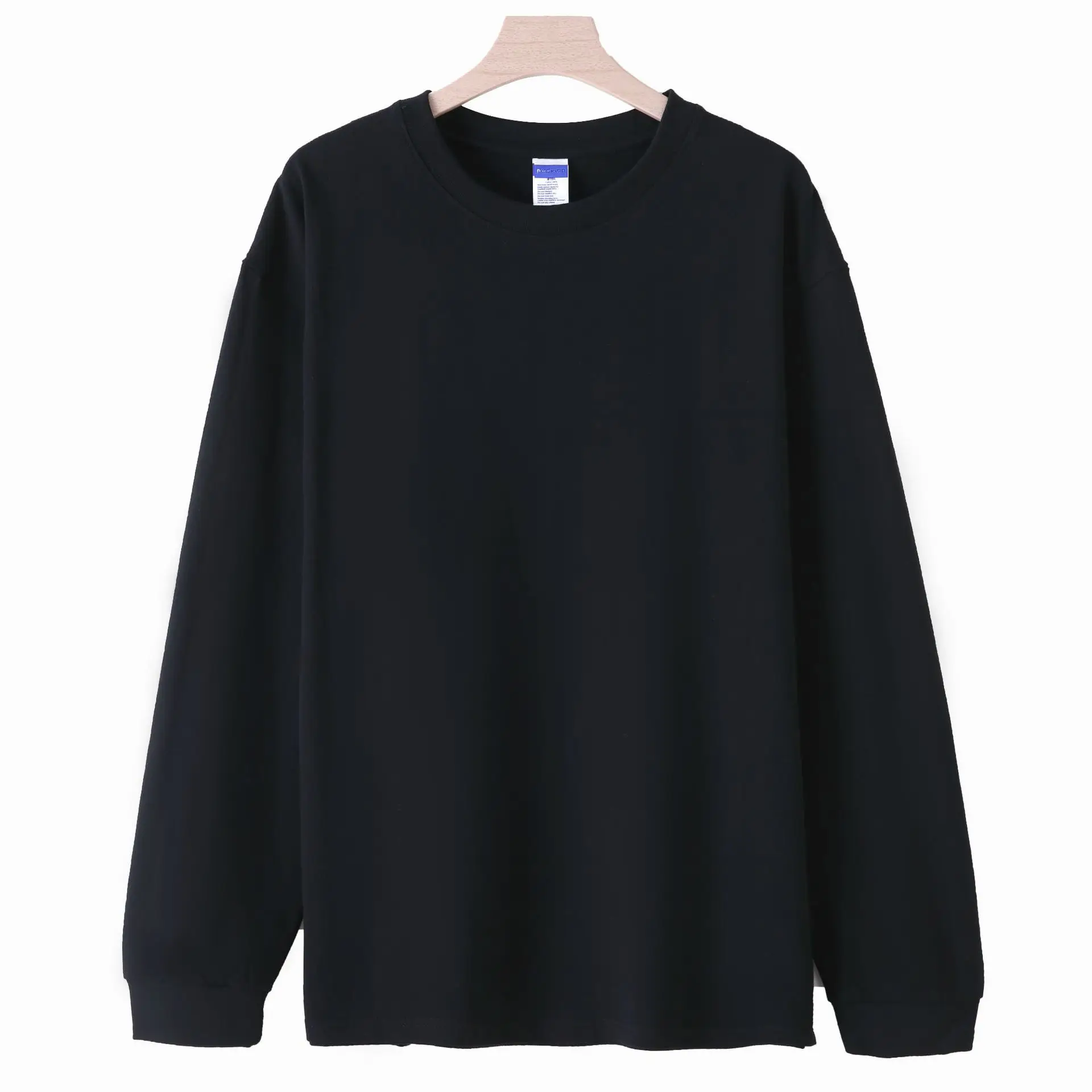 Men's Grey Long Sleeve T-Shirt 260g - Image 5