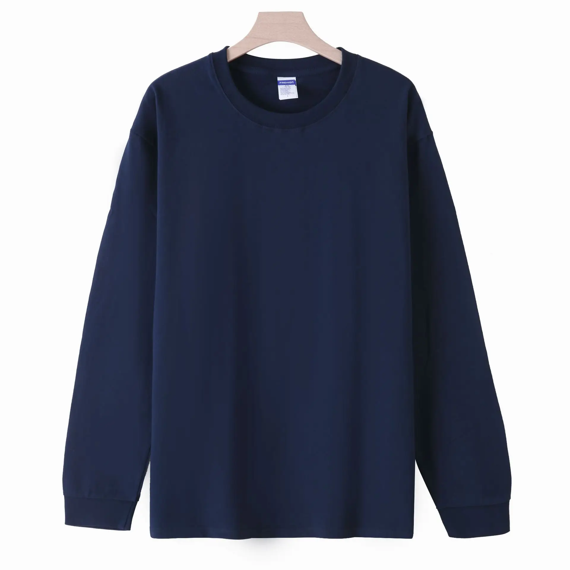 Men's Grey Long Sleeve T-Shirt 260g - Image 4