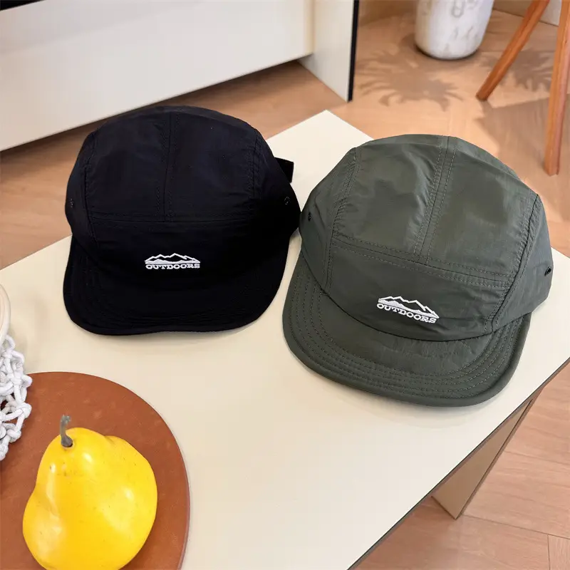 5-Piece Baseball Cap Set for Men Women Black Green