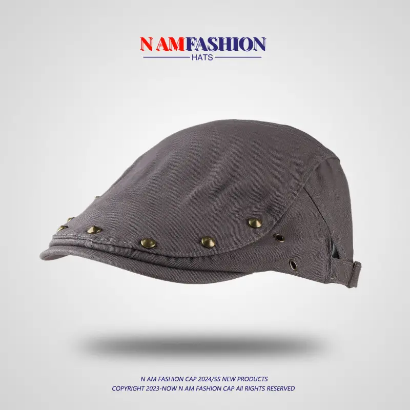 Women Cotton Rivet Hat Spring Summer Sunshade - Image 5