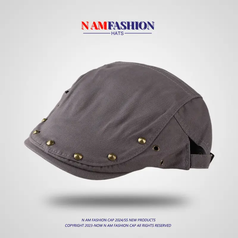Women Cotton Rivet Hat Spring Summer Sunshade - Image 6