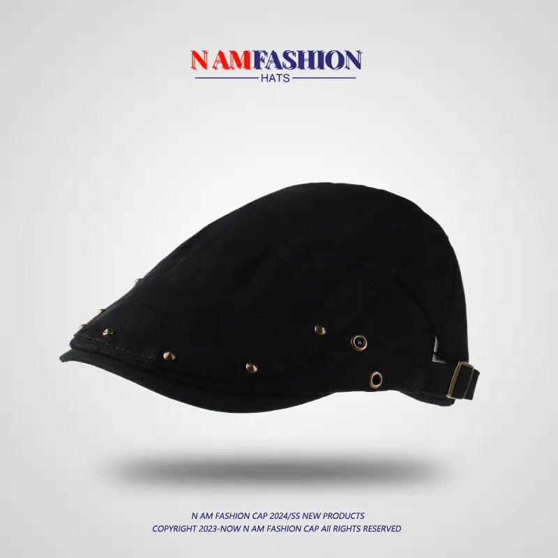 Women Cotton Rivet Hat Spring Summer Sunshade — feature 1