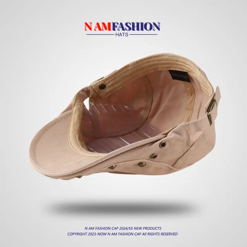 Women Cotton Rivet Hat Spring Summer Sunshade — feature 7