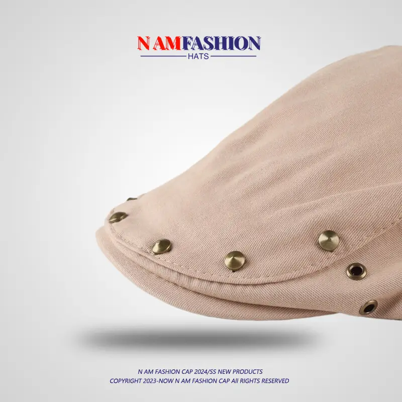 Women Cotton Rivet Hat Spring Summer Sunshade — feature 8