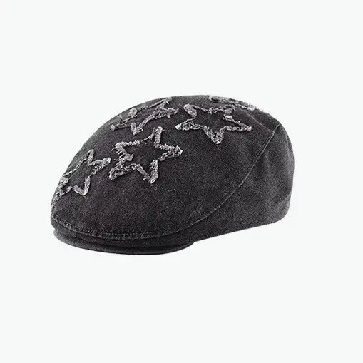 Japanese Style Star Forward Hat for Women Orange - Image 3