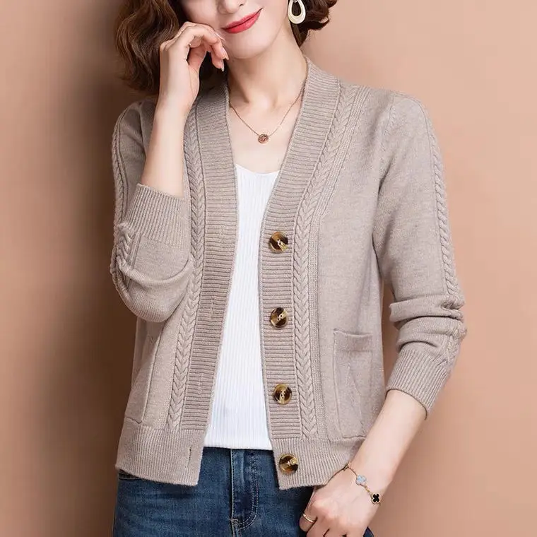 Black Knitted Cardigan for Women Small Size - Image 7