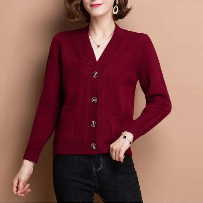 Black Knitted Cardigan for Women Small Size - Image 9