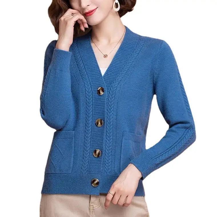 Black Knitted Cardigan for Women Small Size - Image 10