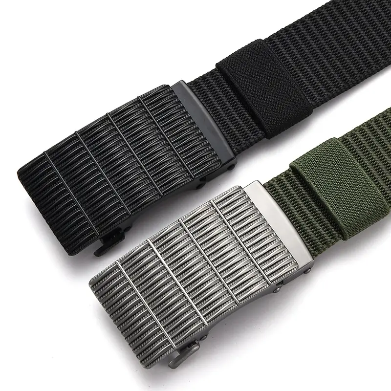 Black Tactical Belt with Automatic Buckle Nylon - Image 41
